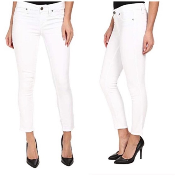 low rise white skinny jeans